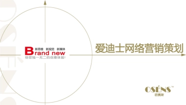 欧赛斯爱迪士网络整合营销策划方案
