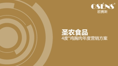 圣农运动食品策划定位年度整合营销策划方案
