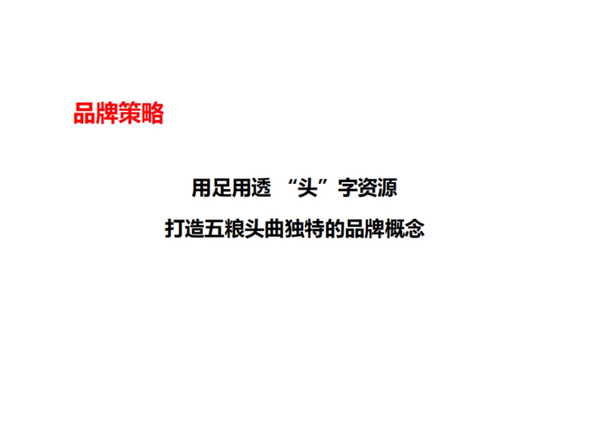 五粮头曲新品品牌规划案_第10页