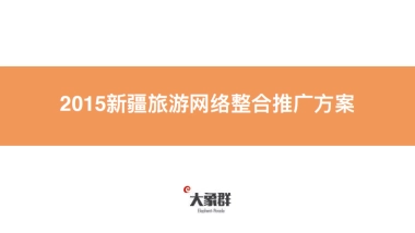 新疆旅游品牌网络推广方案