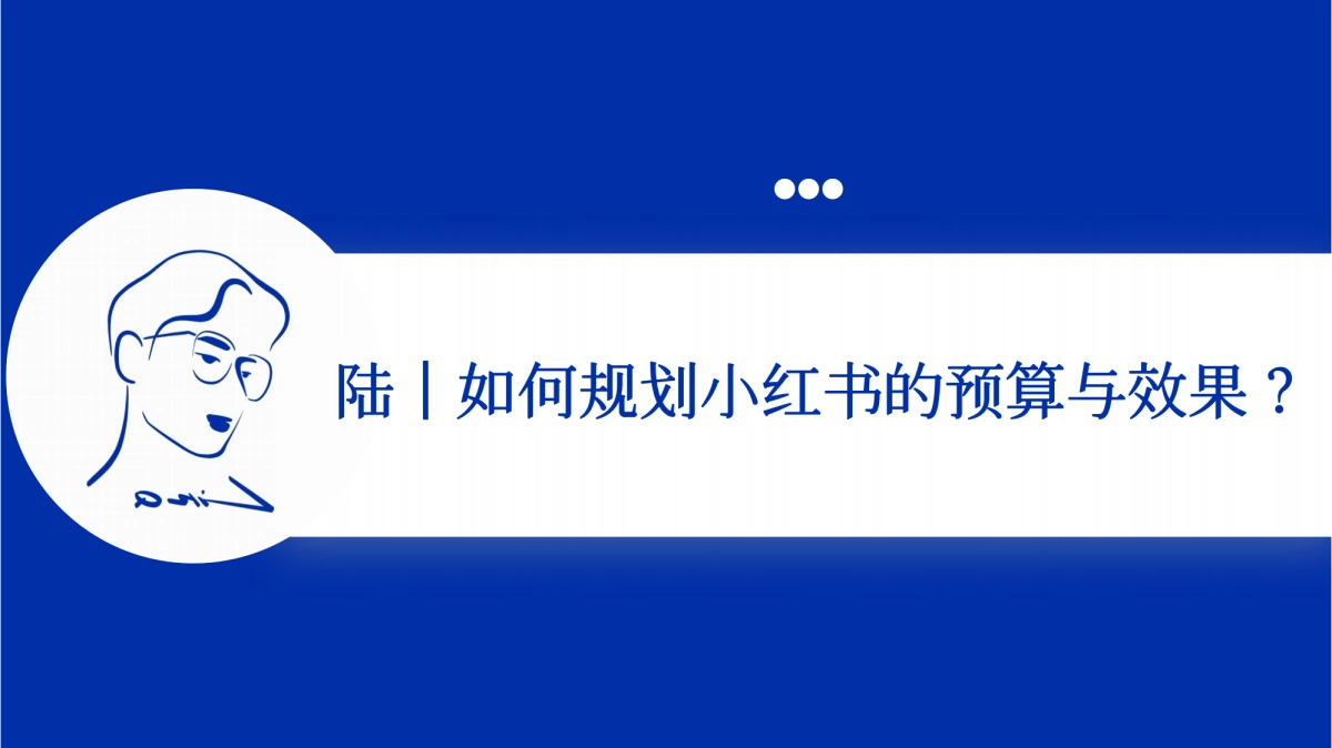 如何规划小红书的预算与效果？_第1页