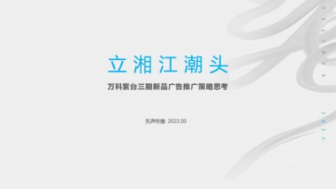 万科紫台三期新品广告推广策略思考