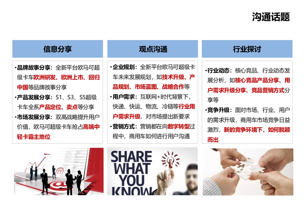 全新平台欧马可超级卡车新春媒体沟通会方案_第3页