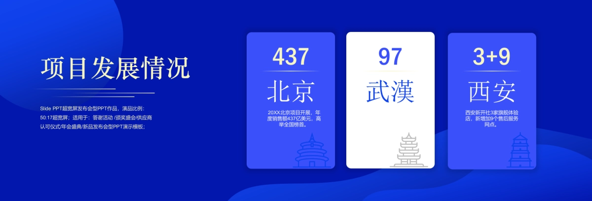 【追梦新时代】宽屏发布会&年会&答谢晚宴PPT模板-蓝_第10页