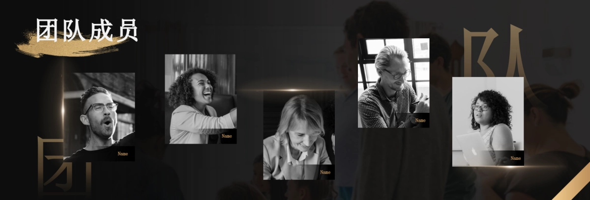 【沉浸超宽屏】商务大气黑金发布会主题演讲PPT模板_第5页