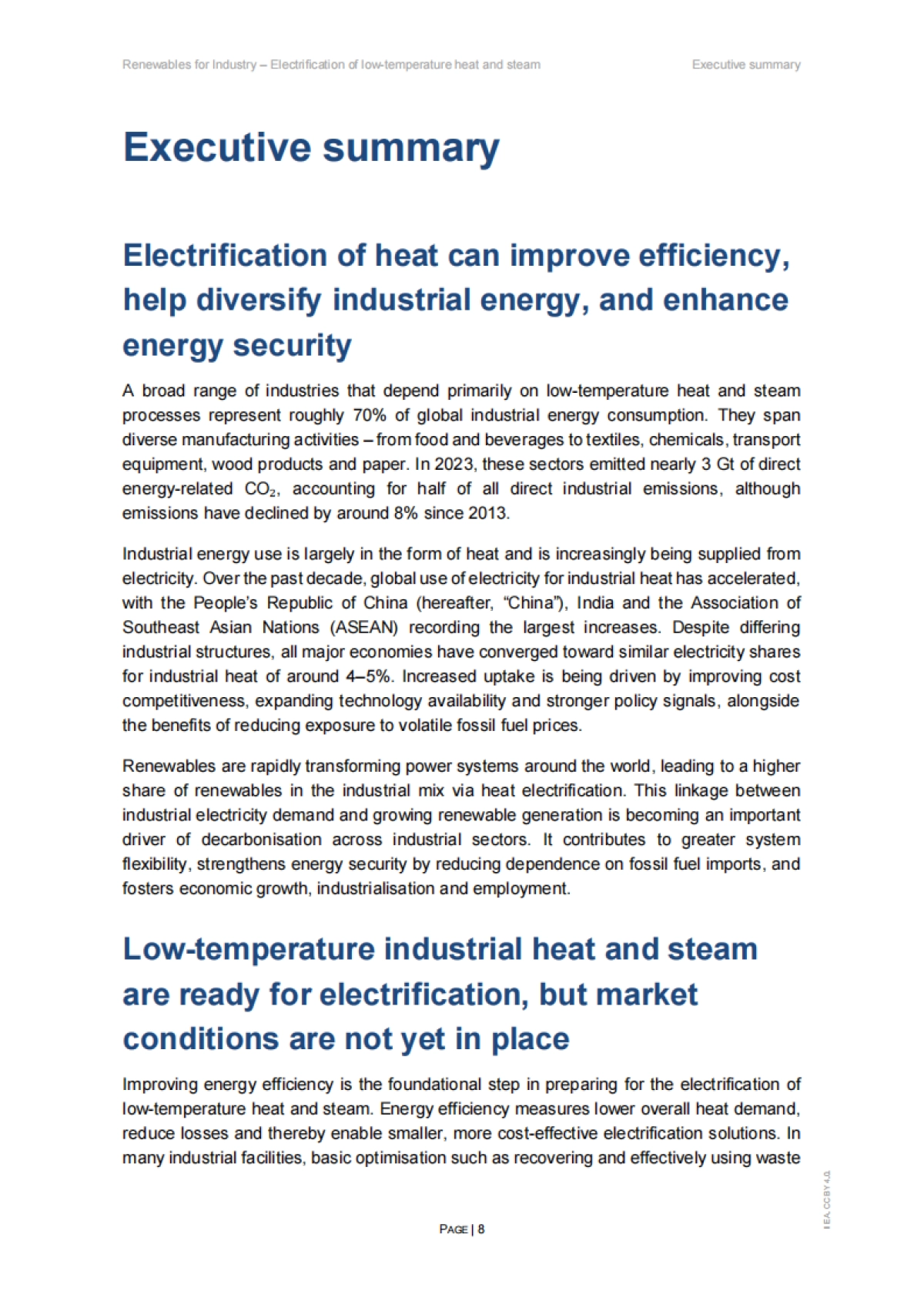 2025年工业领域可再生能源应用：低温热能及蒸汽电气化研究报告（英文版）-IEA国际能源署.pdf_第8页