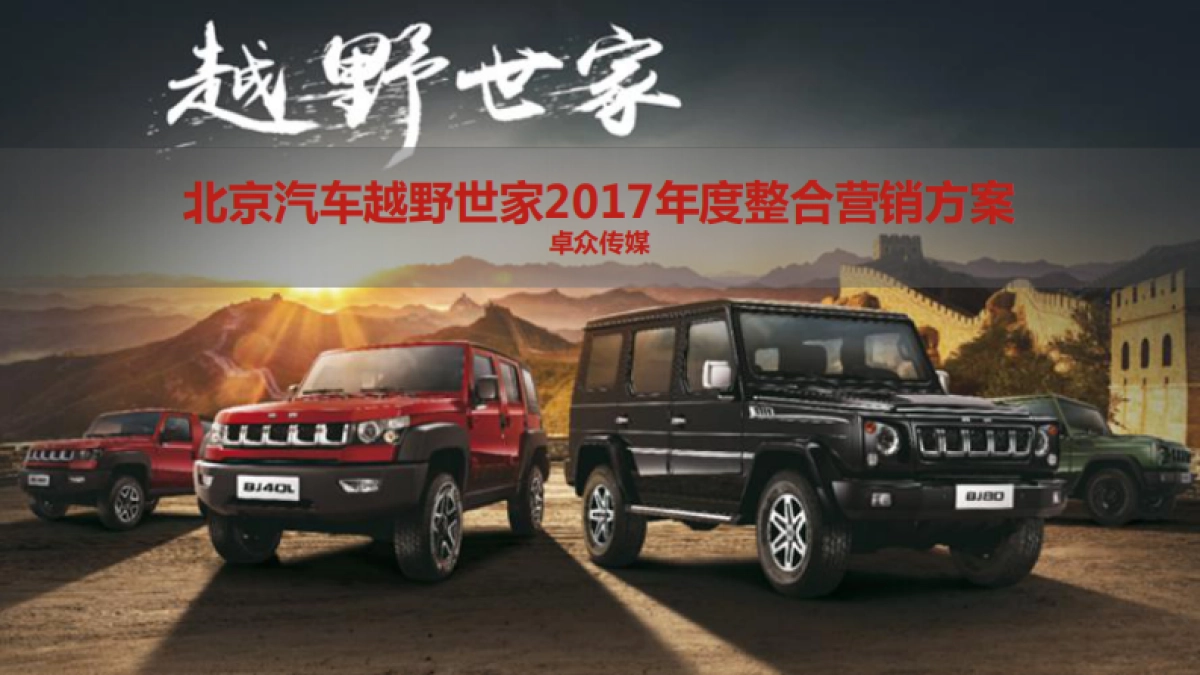 北京汽车越野世家年度整合营销方案_第1页