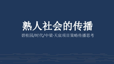 广州某广告公司-碧桂园天宸策略推广方案