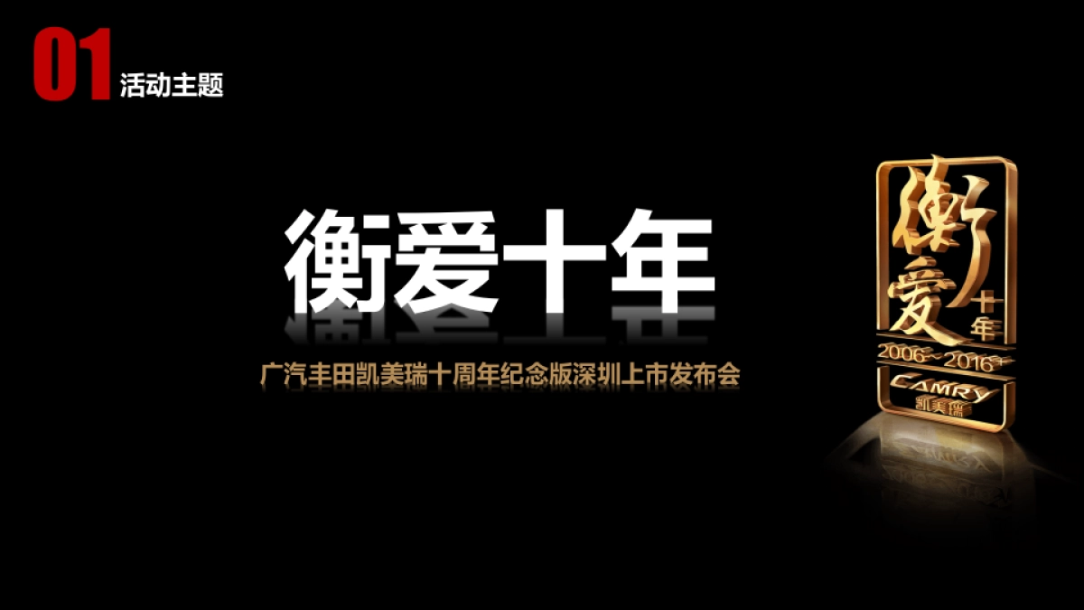 广汽丰田凯美瑞十周年纪念版深圳上市发布会活动策划方案-72P_第4页