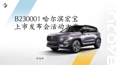 哈尔滨宏宝上市发布会活动方案&预算