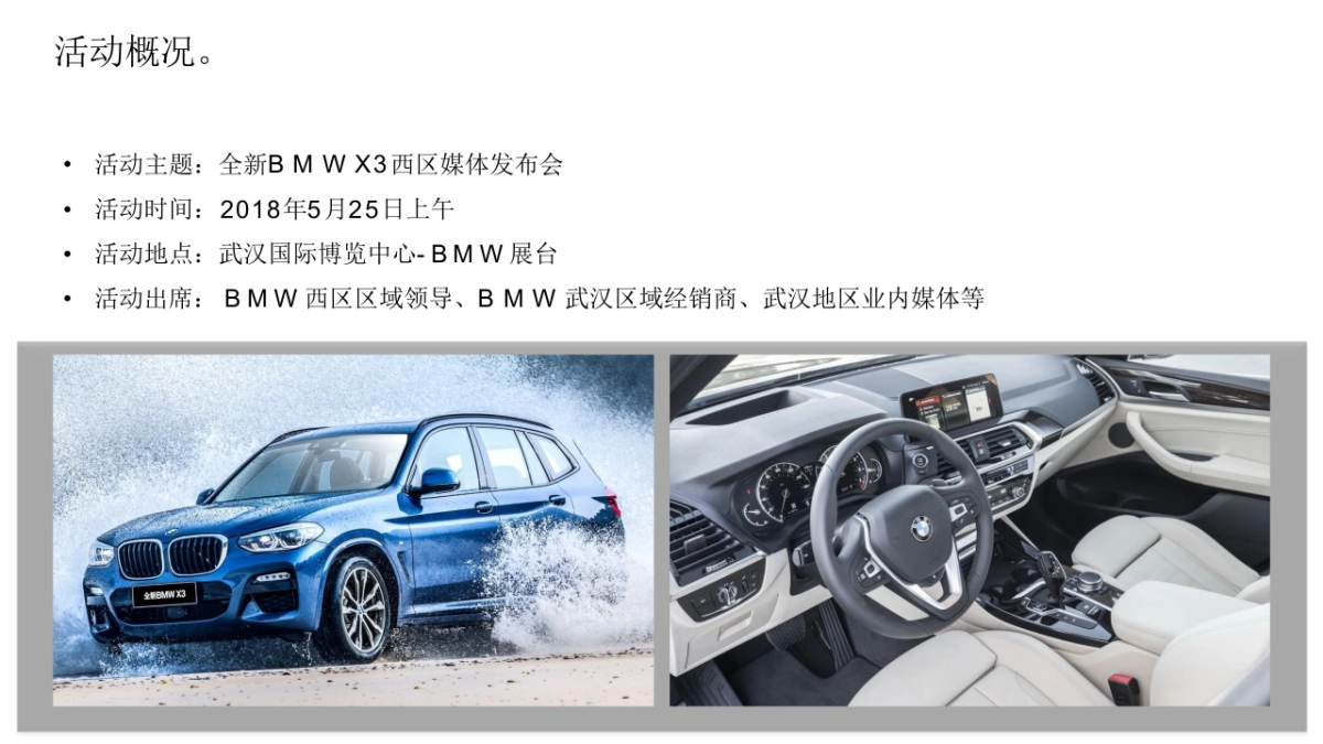 全新BMW X3武汉车展西区媒体发布会方案_第6页