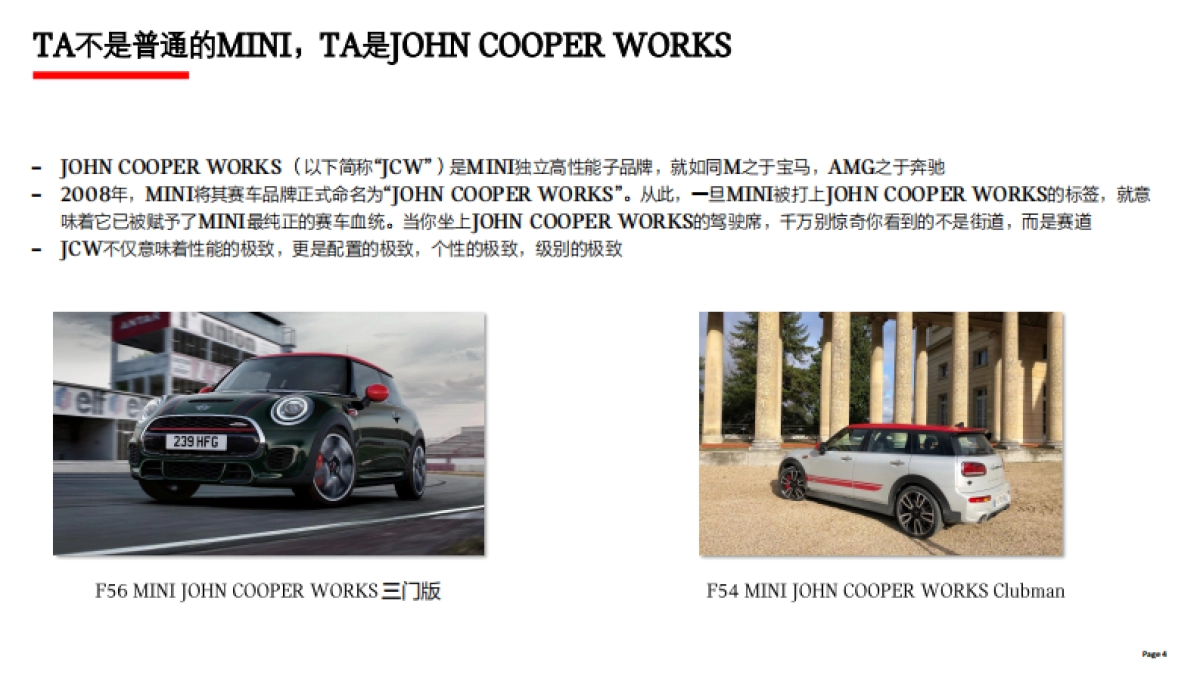 全新MINI John Cooper Wokrs COUNTRYMAN培训材料_第4页