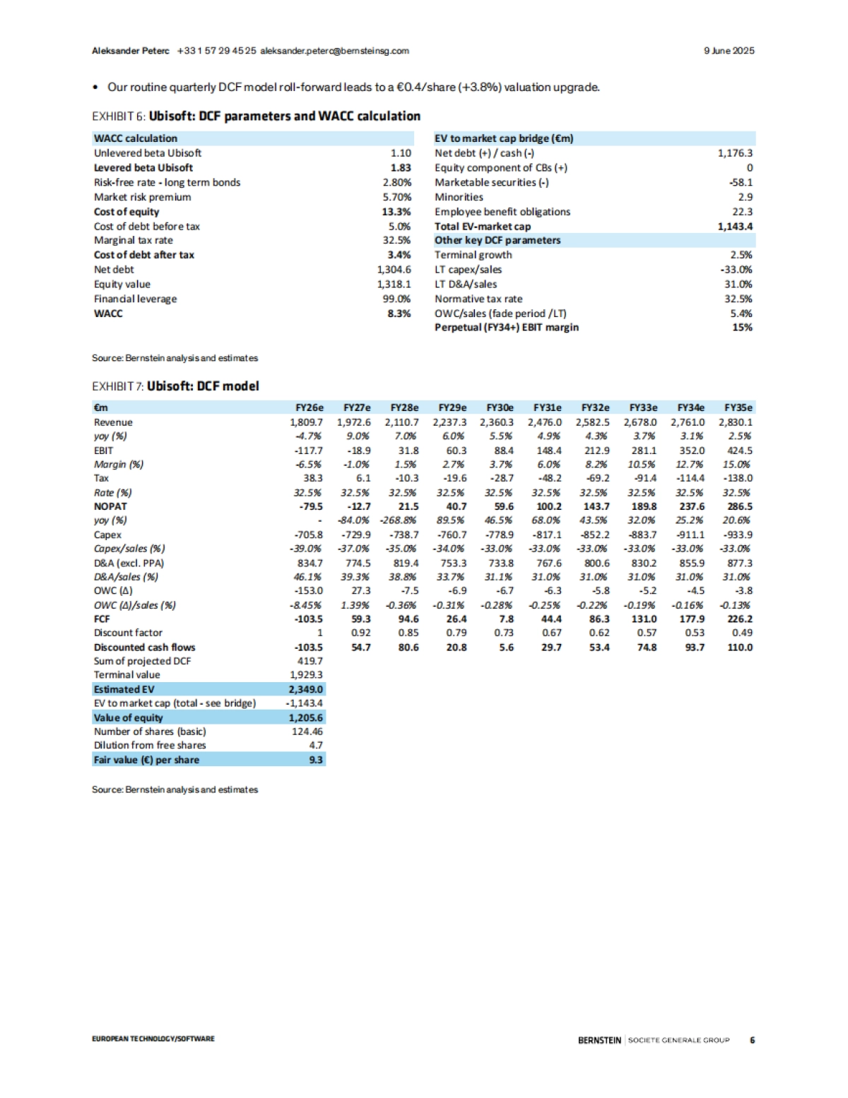 【Bernstein】育碧(UBI):育碧:2026财年前景疲软;腾讯交易缓解再融资担忧_第6页