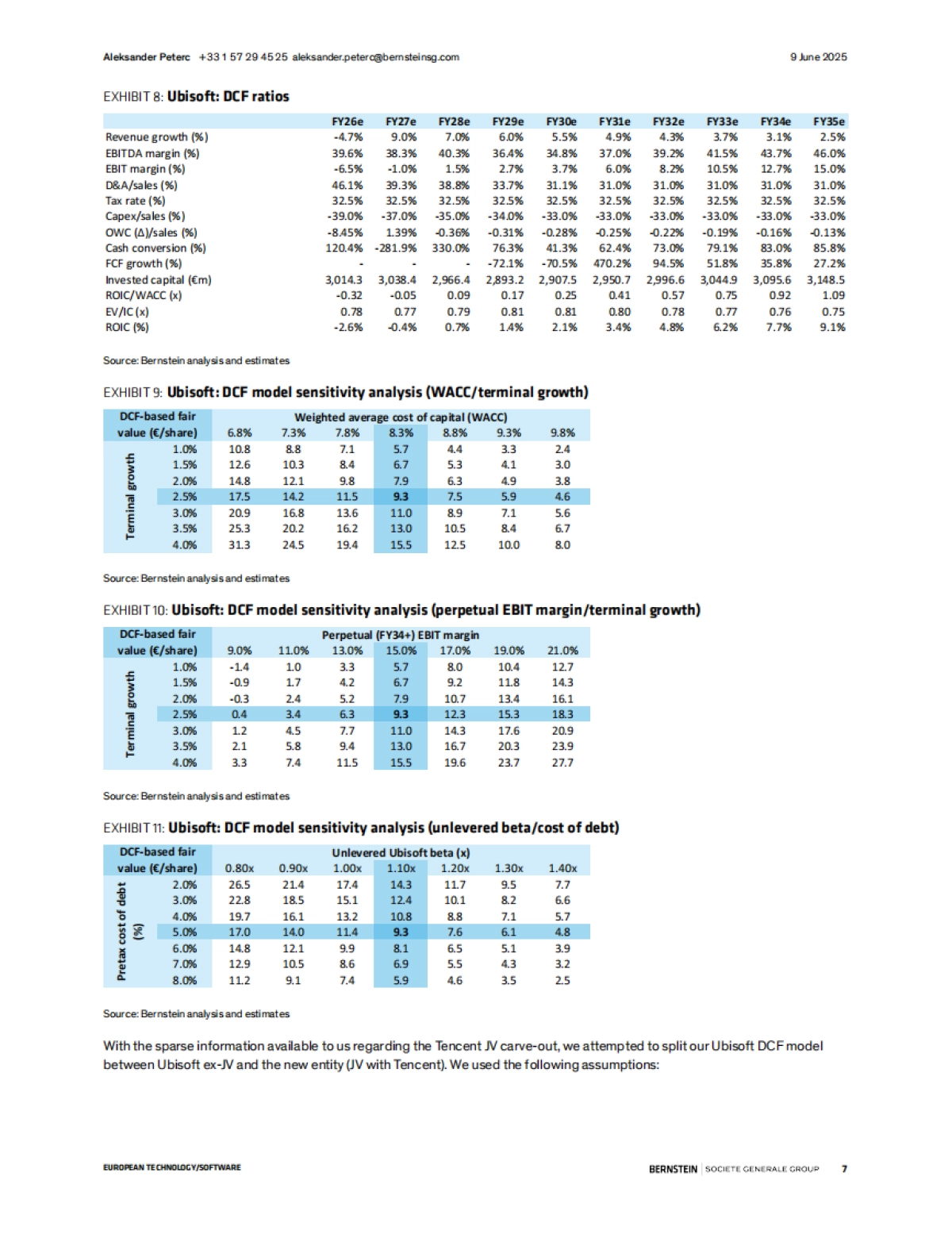 【Bernstein】育碧(UBI):育碧:2026财年前景疲软;腾讯交易缓解再融资担忧_第7页