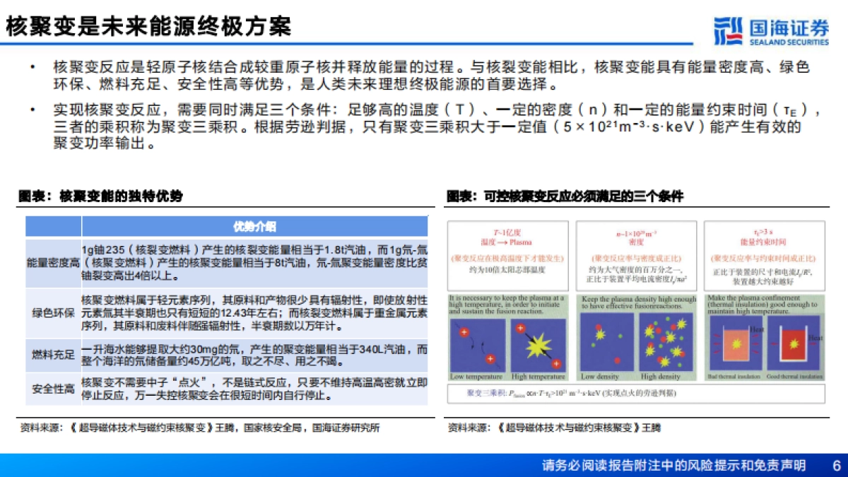 新材料产业深度报告：新材料产业框架之五，核聚变临界点已至，关键部件与材料迎战略机遇-国海证券_第6页