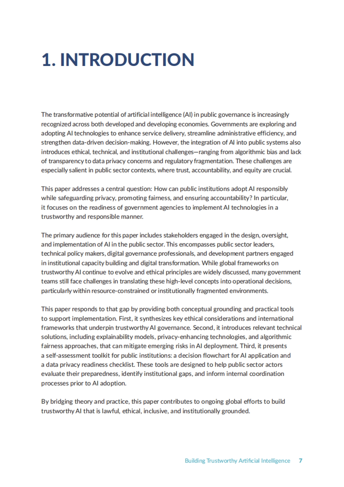 2025年构建值得信赖的人工智能：框架、应用和准备状态的自我评估报告（英文版）-世界银行_第7页