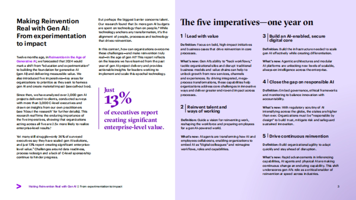从试验到价值:生成式人工智能推动企业重塑_第3页