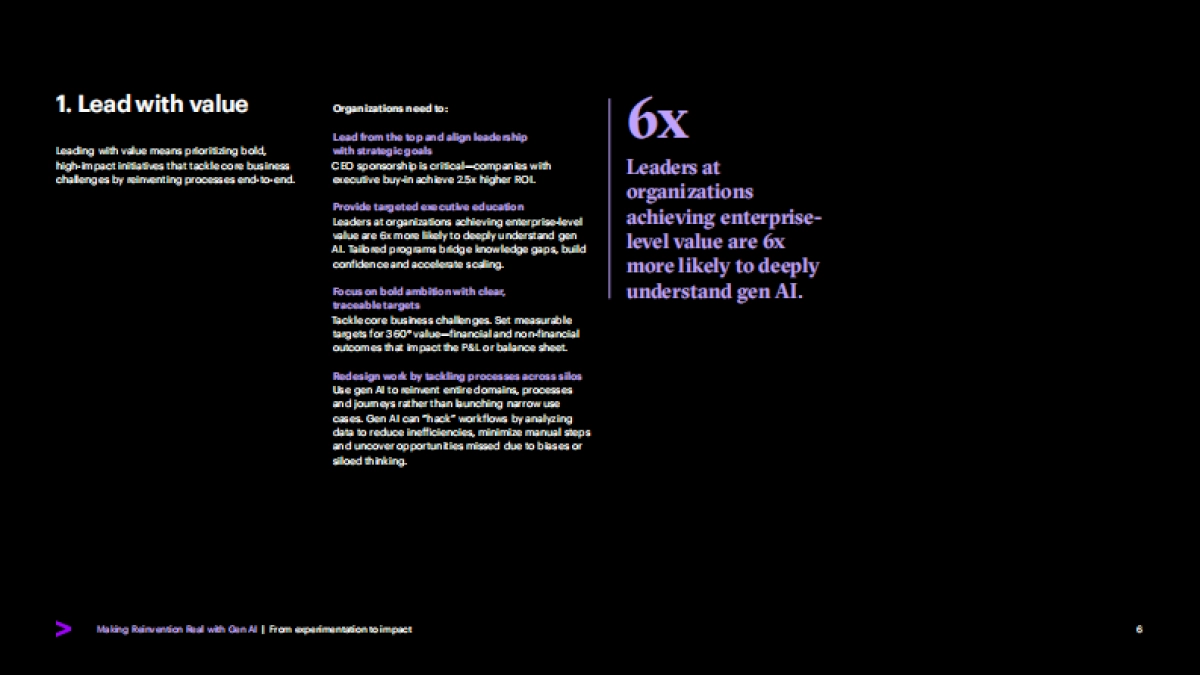 从试验到价值:生成式人工智能推动企业重塑_第6页