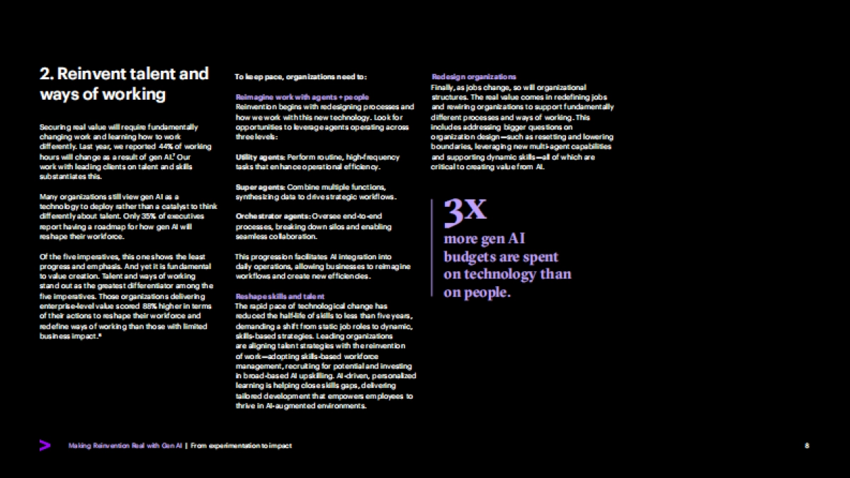 从试验到价值:生成式人工智能推动企业重塑_第8页