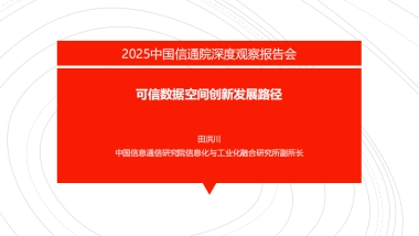 可信数据空间创新发展路径2025-中国信通院