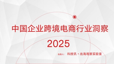 【科技讯·出海观察实验室】2025中国企业跨境电商行业洞察