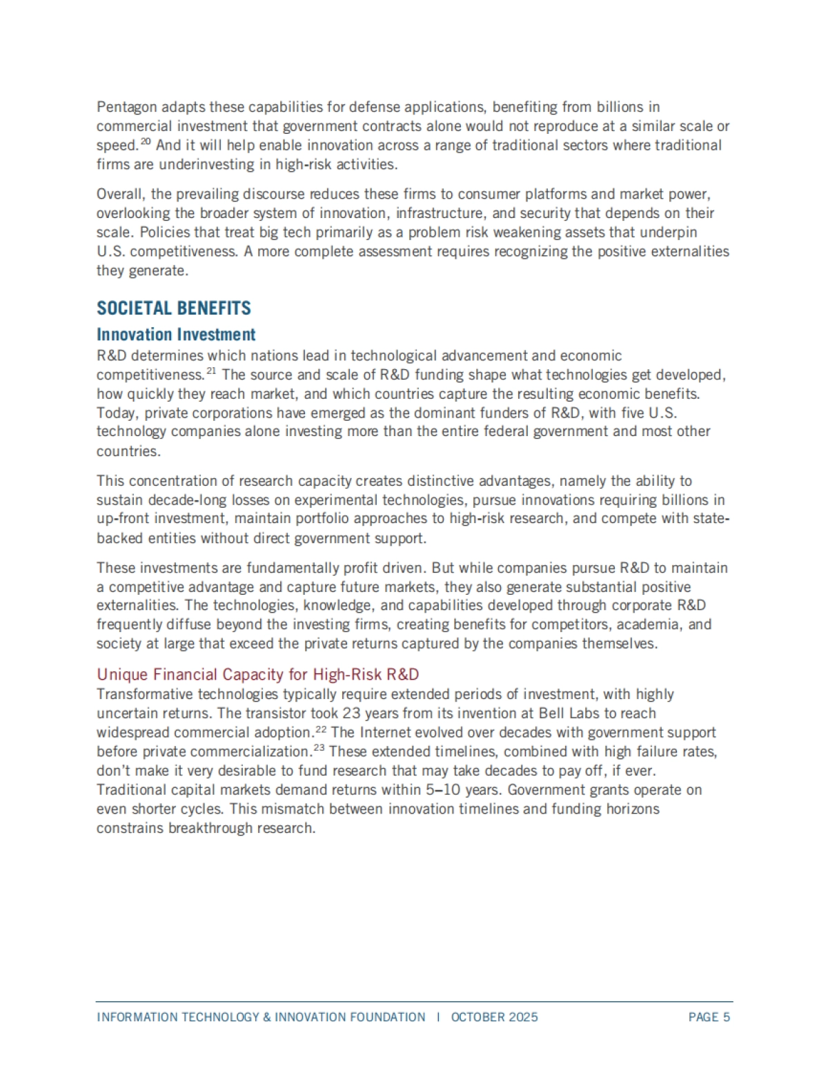 2025年冰山一角:理解科技巨头对美国创新和竞争力的全面贡献报告(英文版)-ITIF_第5页