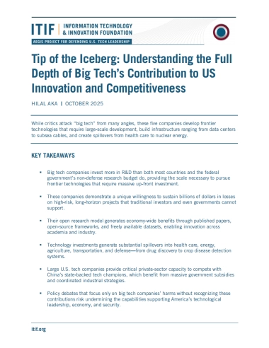 2025年冰山一角：理解科技巨头对美国创新和竞争力的全面贡献报告（英文版）-ITIF