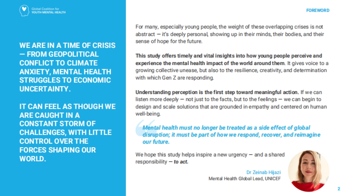 2025年全球性挑战对Z世代心理健康的影响报告（英文版）-联合国儿童基金会_第2页