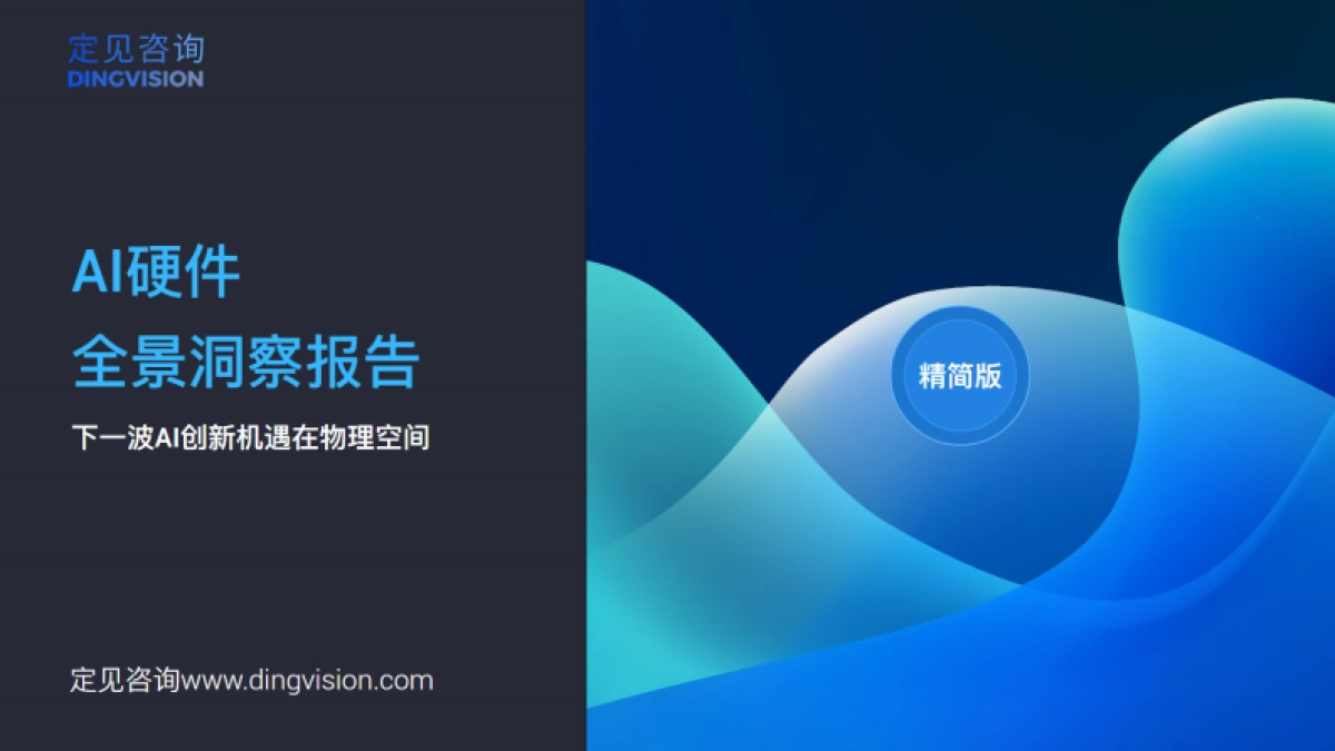 【定见咨询】人工智能行业AI硬件全景洞察报告_第1页