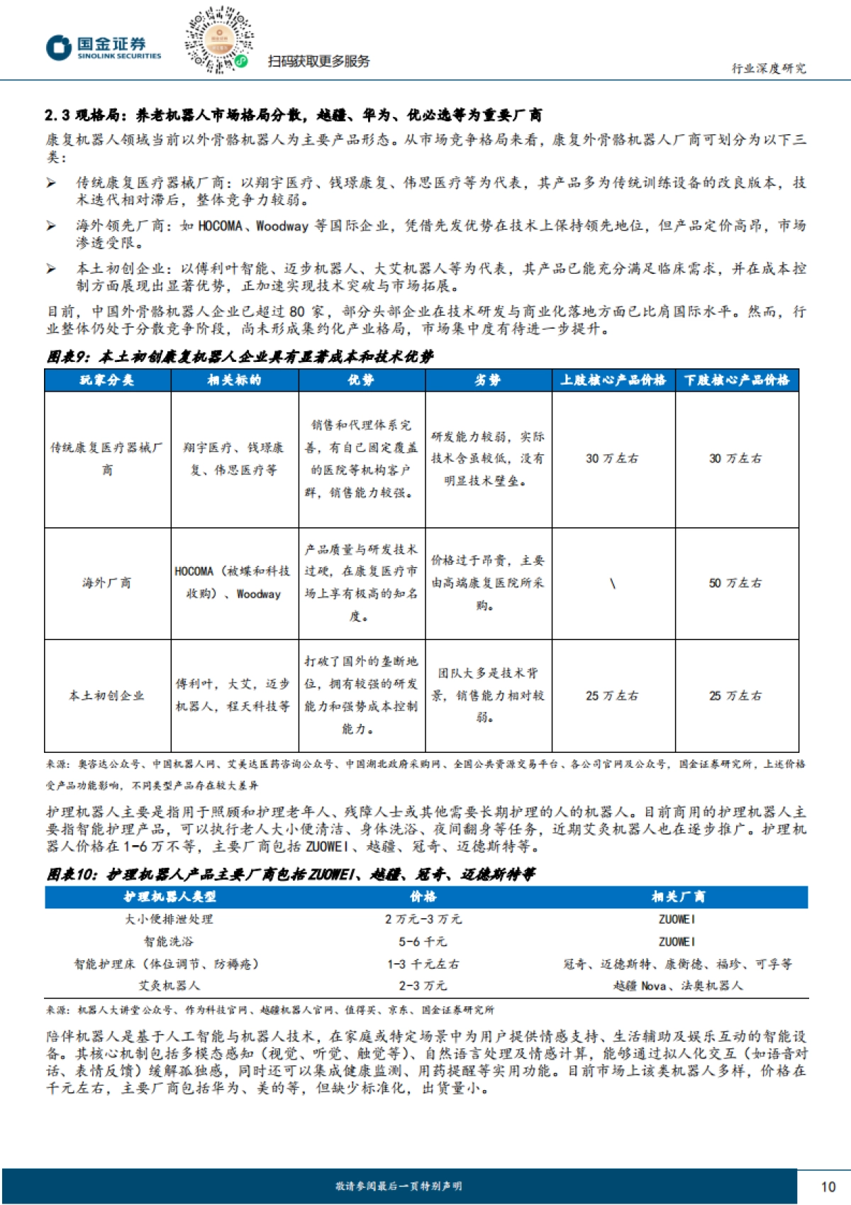 养老机器人研究：近万亿级机器人市场，生态搭建是关键-国金证券_第10页