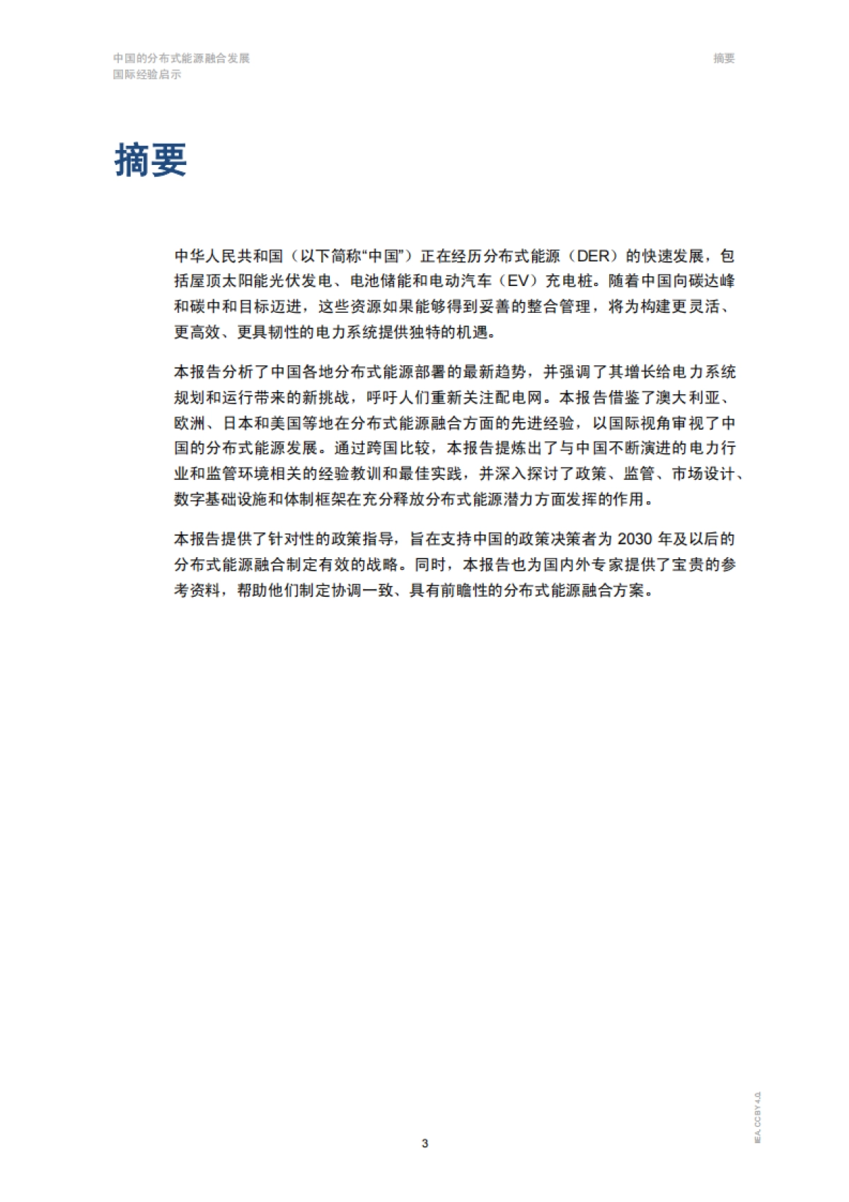 2025年中国的分布式能源融合发展：国际经验启示报告-IEA国际能源署_第3页