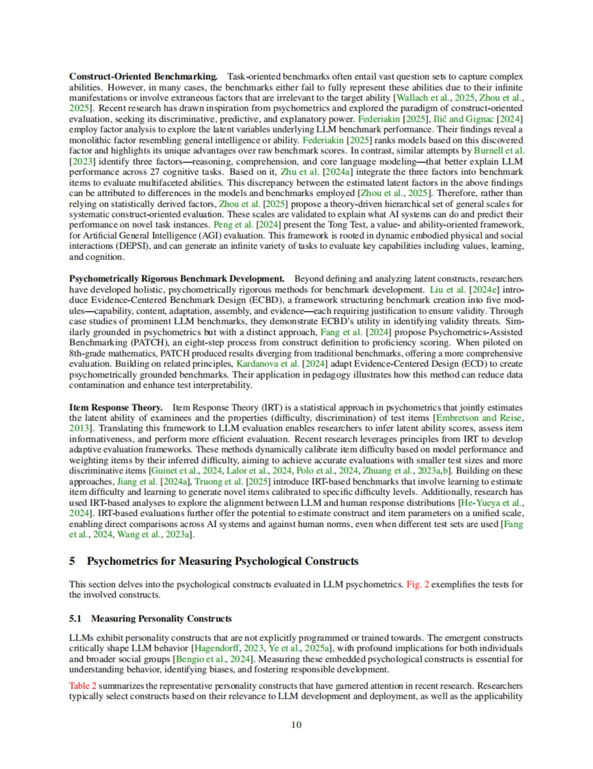 大语言模型心理测量学系统综述：评估、验证、增强_第10页