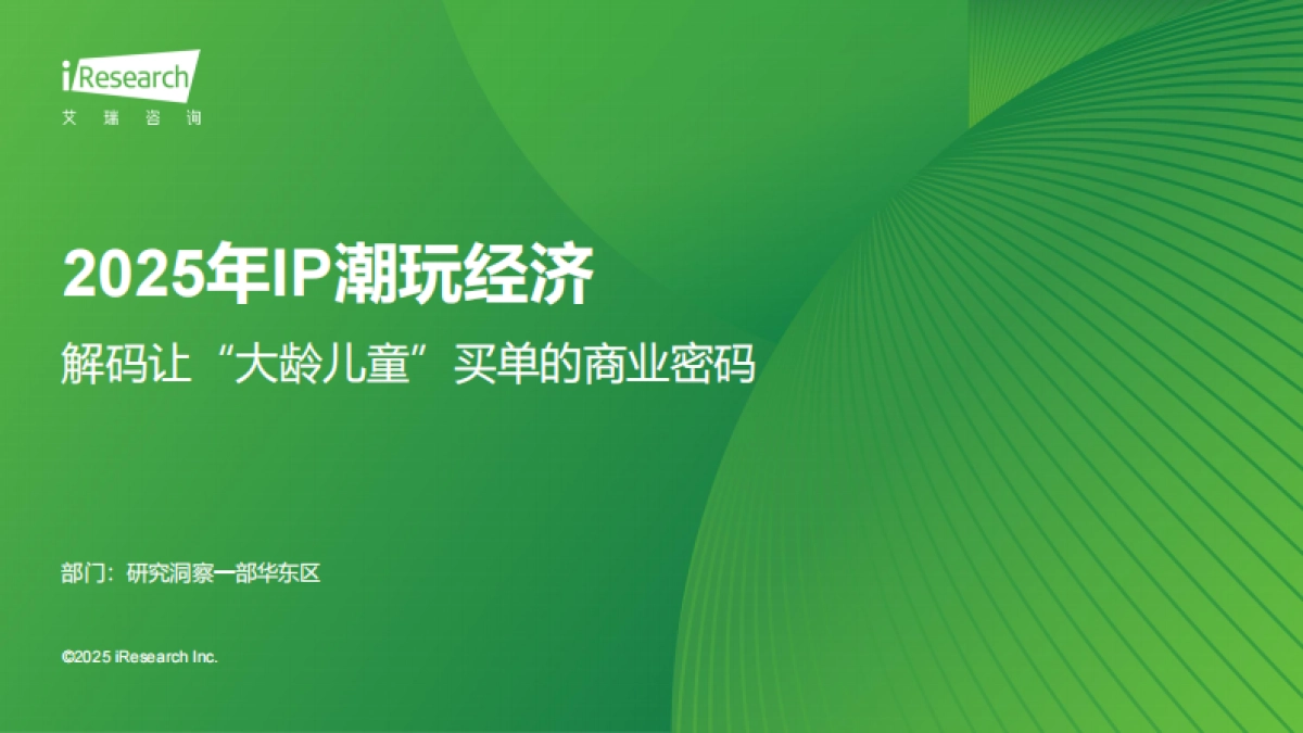 2025年IP潮玩经济研究报告_第1页