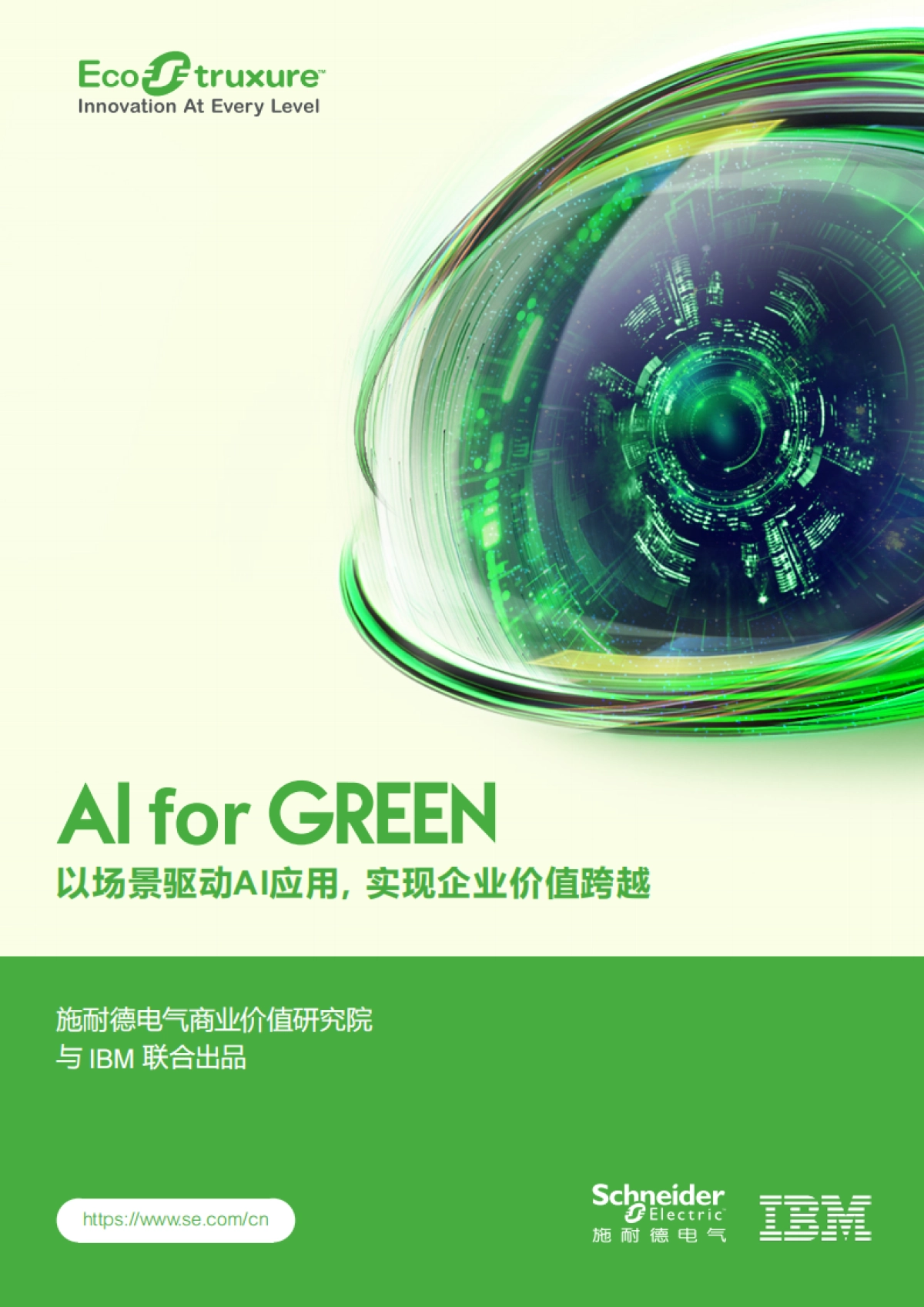 2025年AI for GREEN以场景驱动AI应用，实现企业价值跨越报告-施耐德电气&IBM商业价值研究院_第1页