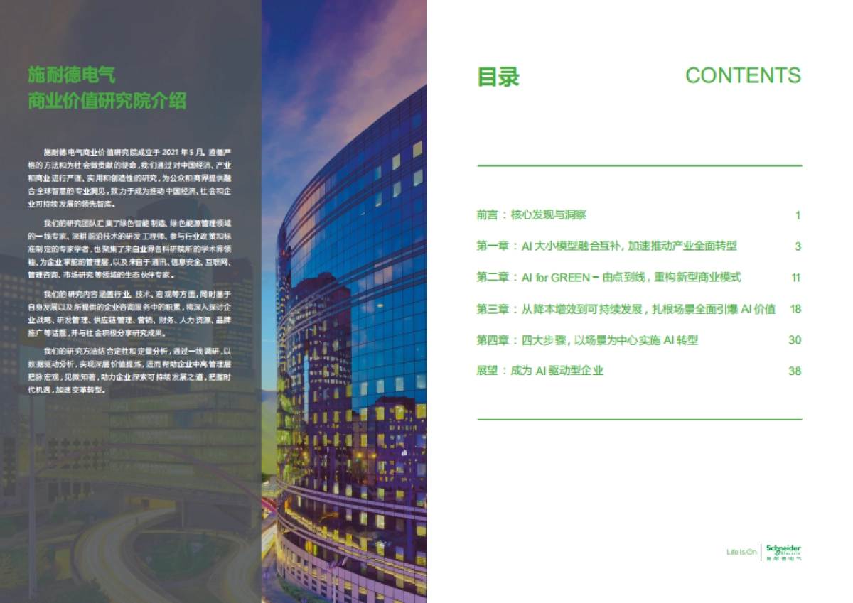 2025年AI for GREEN以场景驱动AI应用，实现企业价值跨越报告-施耐德电气&IBM商业价值研究院_第2页