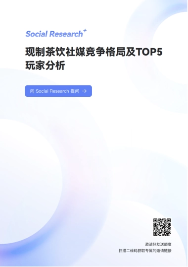现制茶饮社媒竞争格局及TOP5玩家分析-数说故事