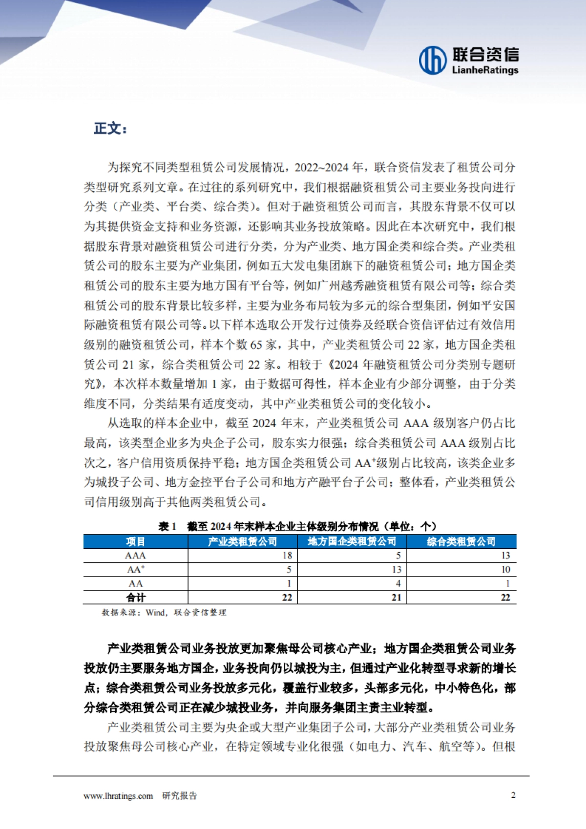 2025年融资租赁公司分类别专题研究-联合资信_第3页
