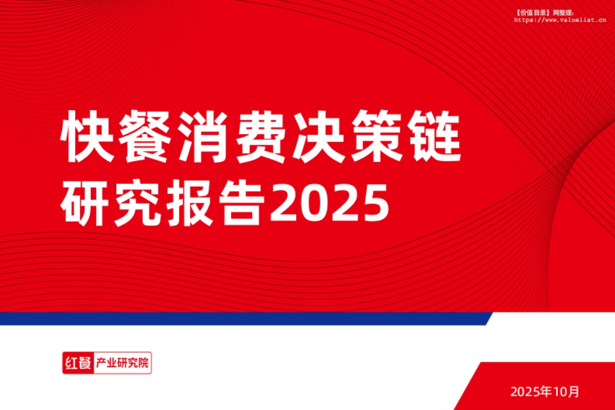 快餐消费决策链研究报告2025_第1页