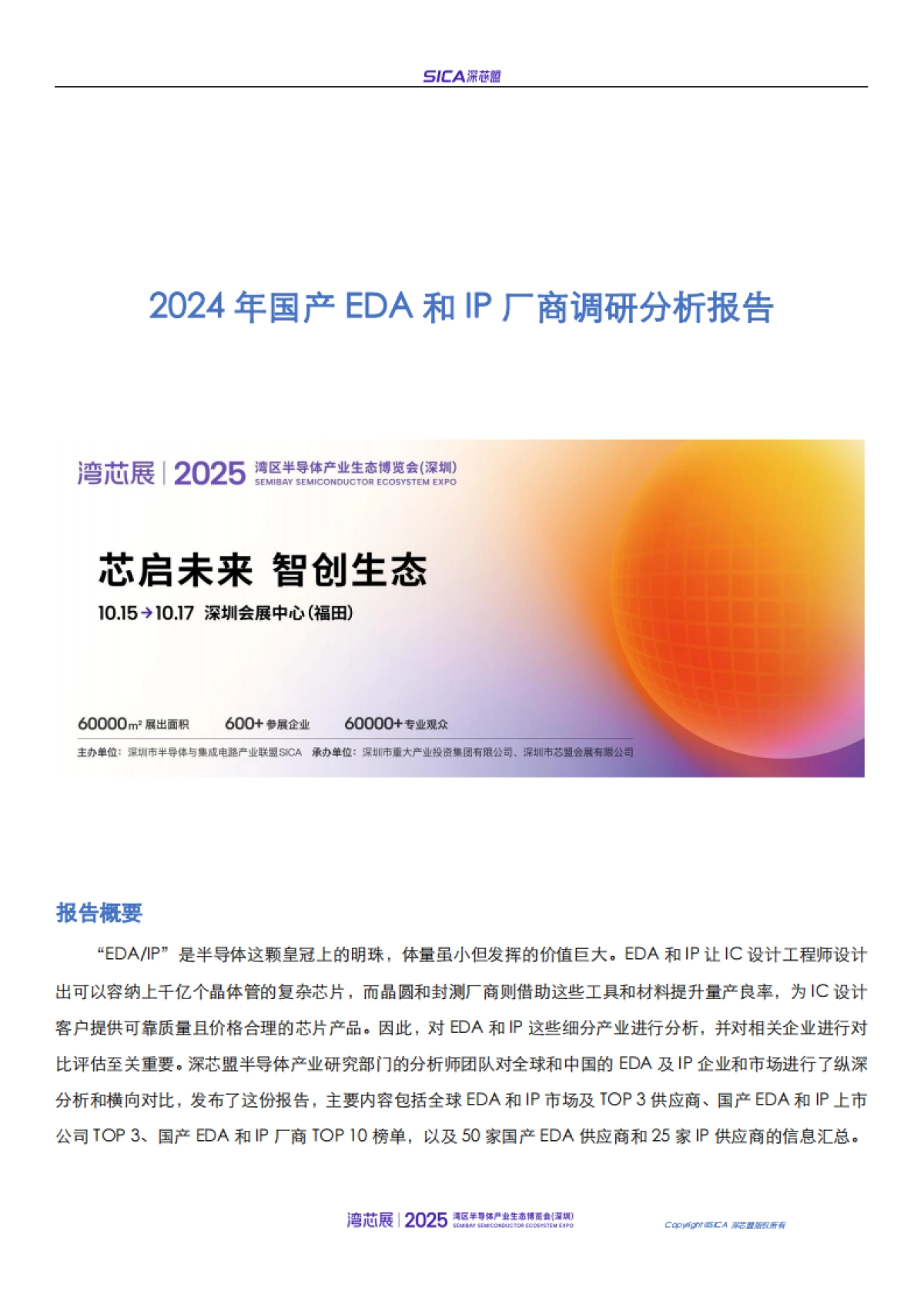 2024年深芯盟国产半导体前道设备+第三代半导体（SiC）设备调研分析报告-深芯盟_第1页