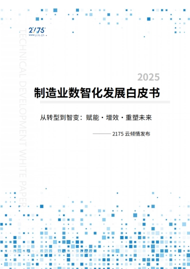 2025年制造业数智化发展白皮书-2175云