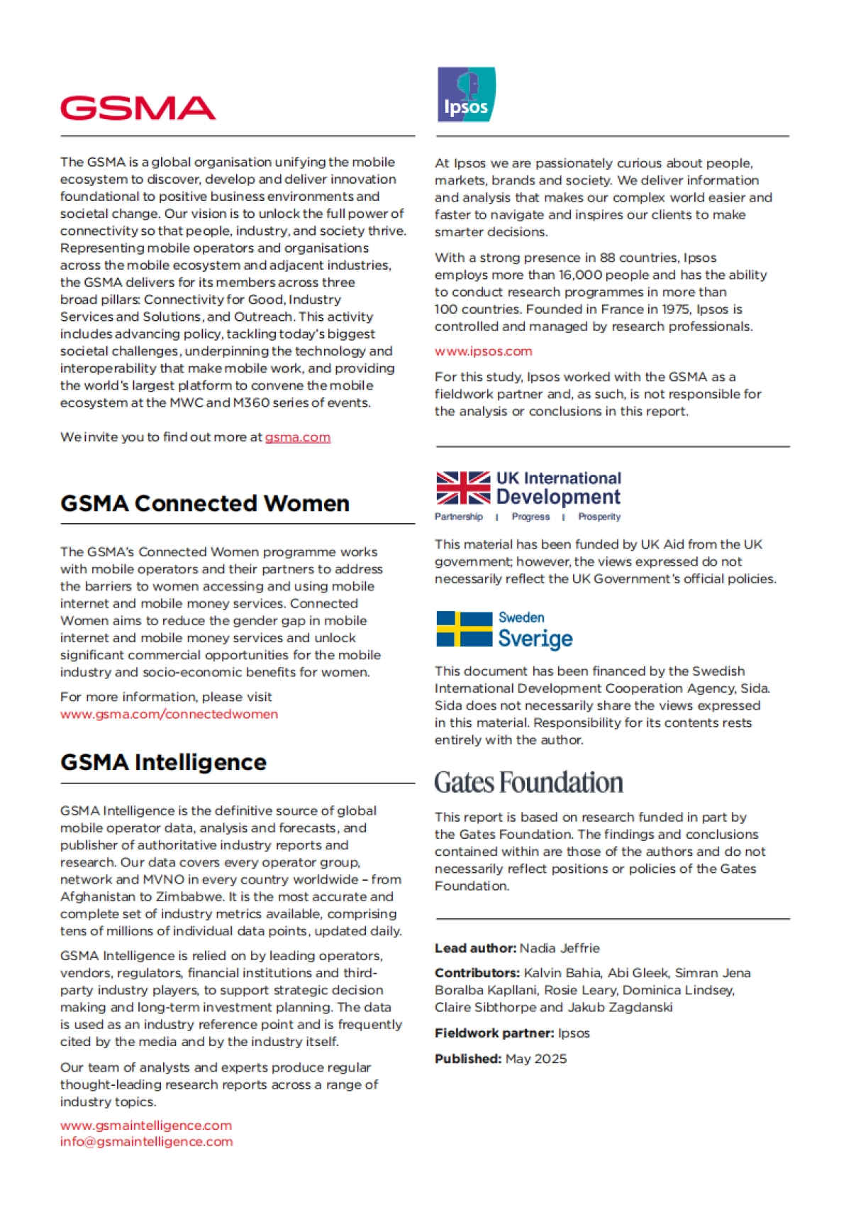 2025年移动性别差距报告-GSMA_第2页