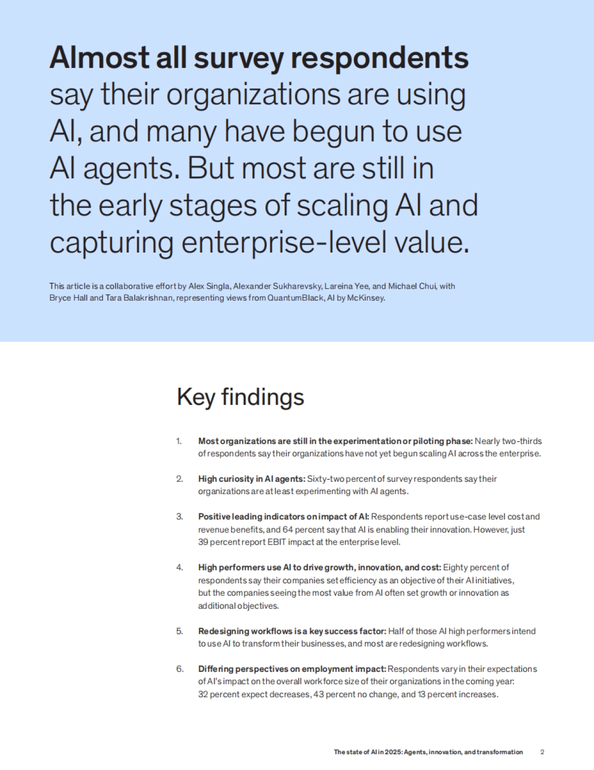 2025年人工智能的现状：智能体、创新和转型_第2页