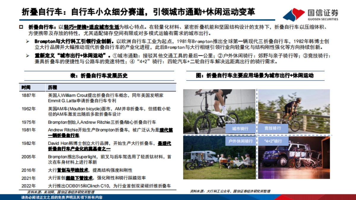 2025耐用消费品行业户外新消费研究：折叠自行车行业专题，高景气新消费赛道，龙头引领扩容与破圈-国信证券_第4页