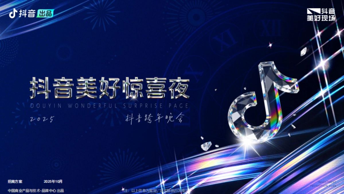 2026【美好惊喜夜】抖音跨年晚会项目方案_第1页