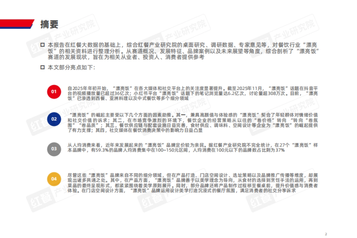 餐饮行业“漂亮饭”研究报告2025-红餐产业研究院_第2页