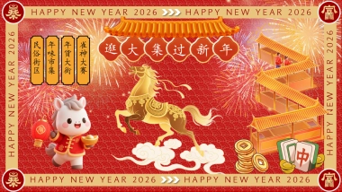 2026商场地产民俗街区年货大街麻将雀神大赛「马转乾坤主题」活动策划方案.pptx