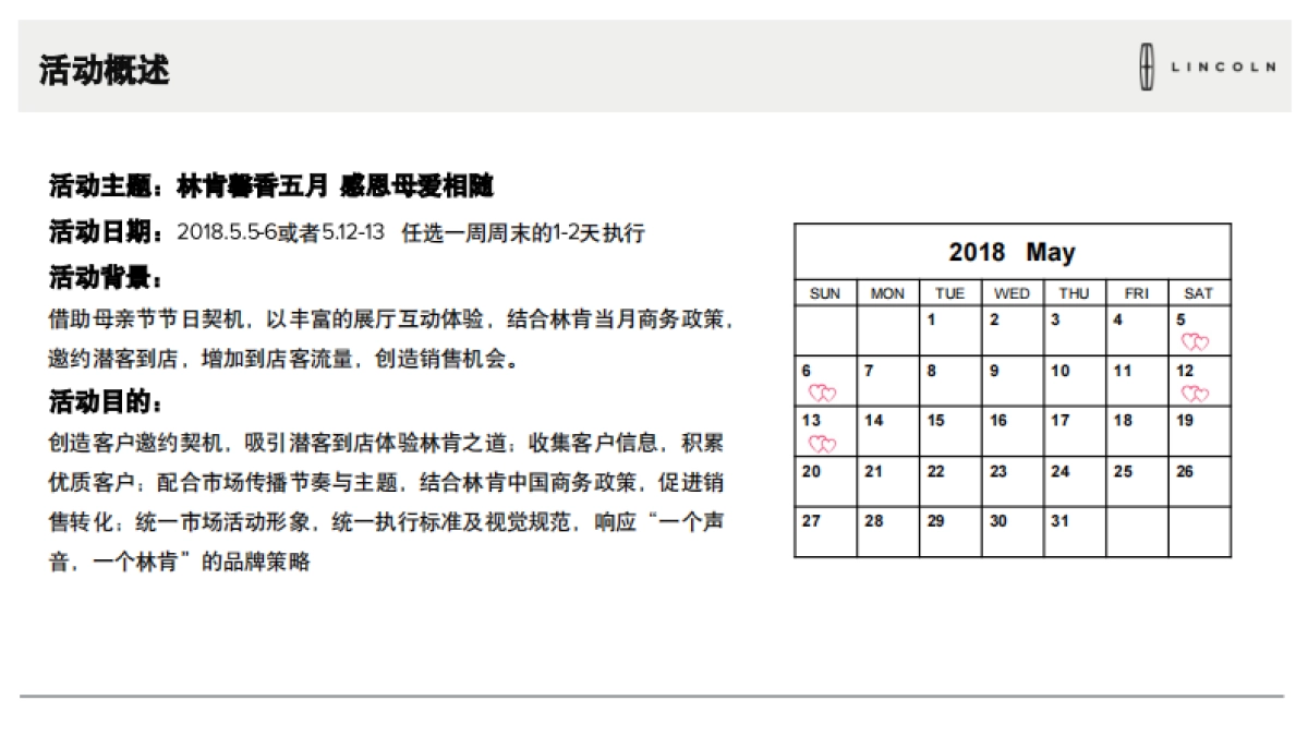 2018年5月林肯母亲节展厅活动执行手册_第3页