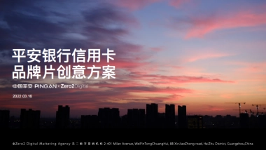 2022平安银行信用卡品牌片创意方案