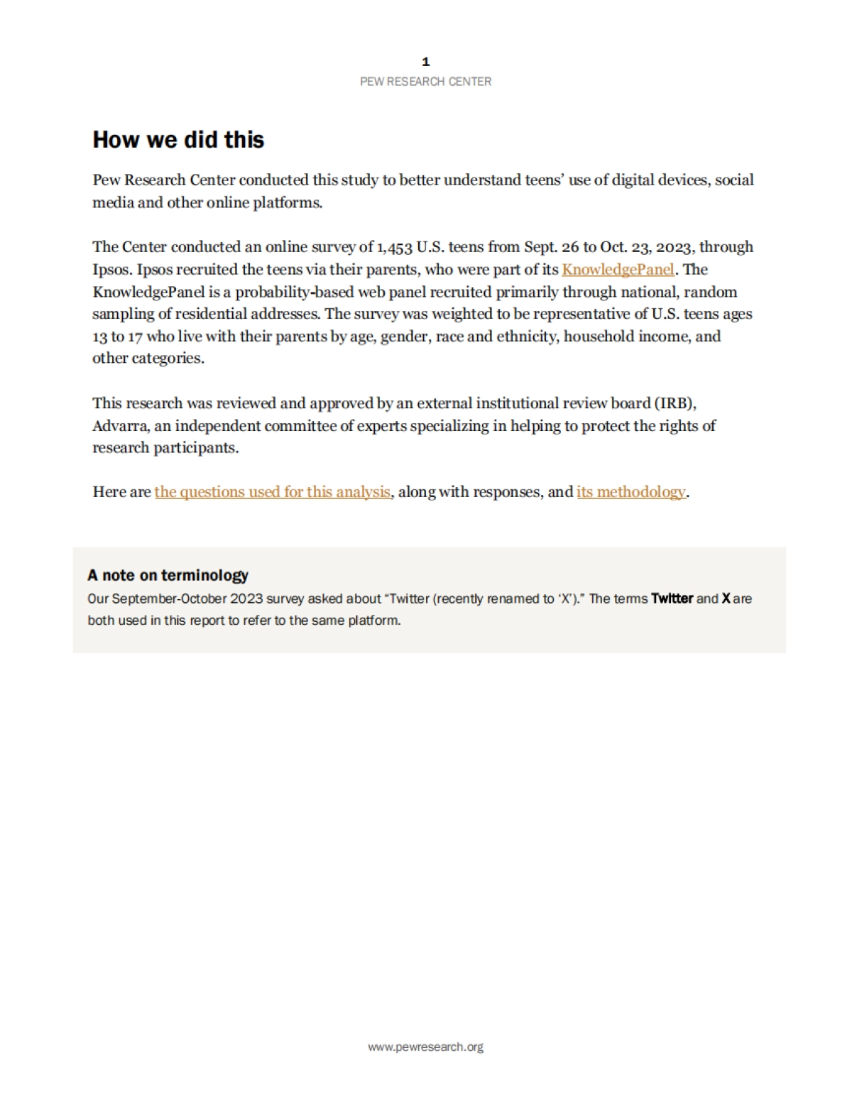 皮尤研究中心：2023年青少年、社交媒体和技术调查报告（英文）_第2页