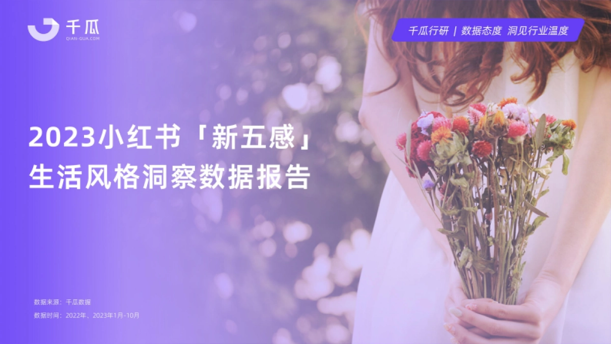 千瓜数据：2023“新五感”生活风格数据洞察报告（小红书平台）_第1页